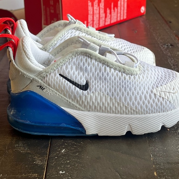 Nike Kids' White and Red Sneakers - Picture 8 of 16